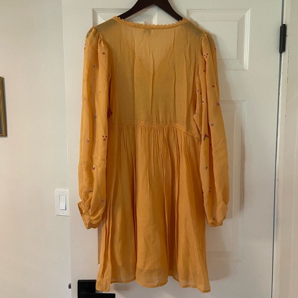 Umgee Yellow Above the Knee Dress - Picture 3 of 4